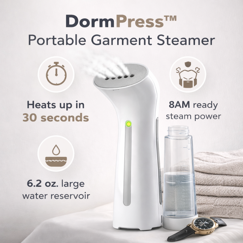DormPress™ Portable Garment Steamer